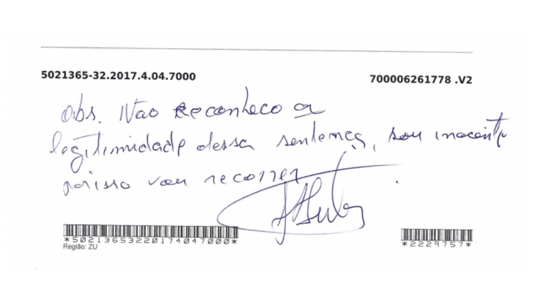 ‘Não reconheço a sentença’, diz Lula sobre condenação de 12 anos e 11 meses na ação do sítio