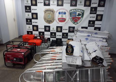 Em Manaus, suspeitos alugam casa para estocar produtos roubados de empresa