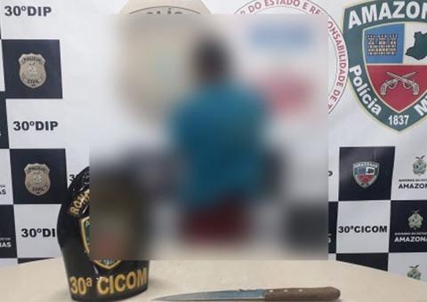 Menino de 13 anos é apreendido após roubar motocicleta em Manaus