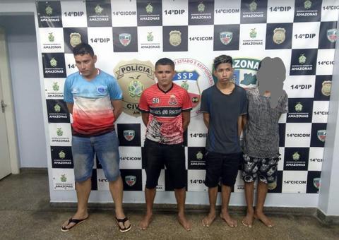 Oito pessoas são presas e três adolescentes apreendidos por roubos distintos em Manaus