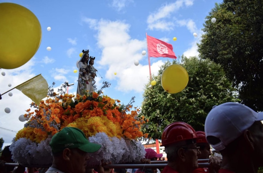 Garantido constrói santuário para padroeiros e homenageia Aldemira Kimura