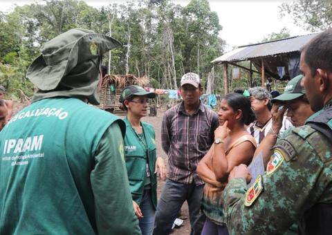 Durante operação, Ipaam constata desmatamento em área de Proteção Permanente 