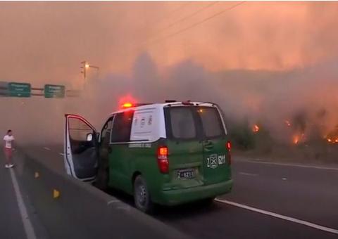 Incêndio atinge um dos principais pontos turísticos na Argentina