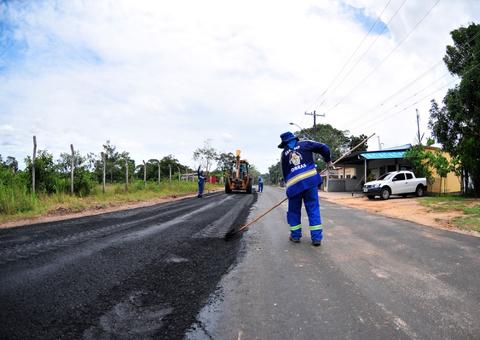 Corredores viários de Manaus são recapeados