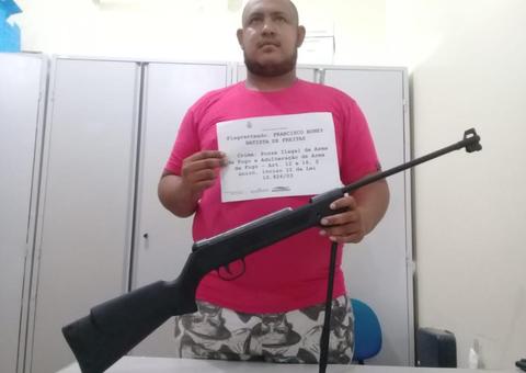 Homem é preso por posse ilegal e adulteração de arma de fogo no Amazonas