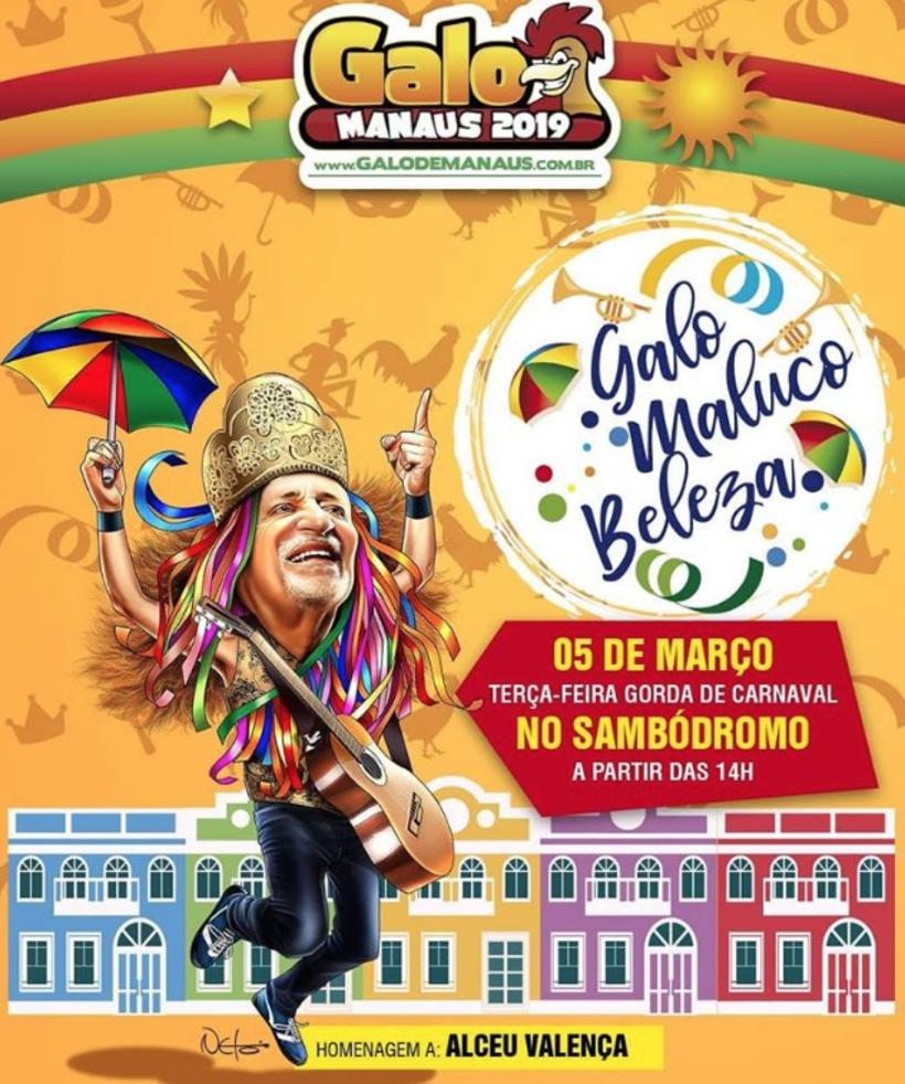  Banda do Galo de Manaus  vai sacudir o sambódromo na terça de carnaval 