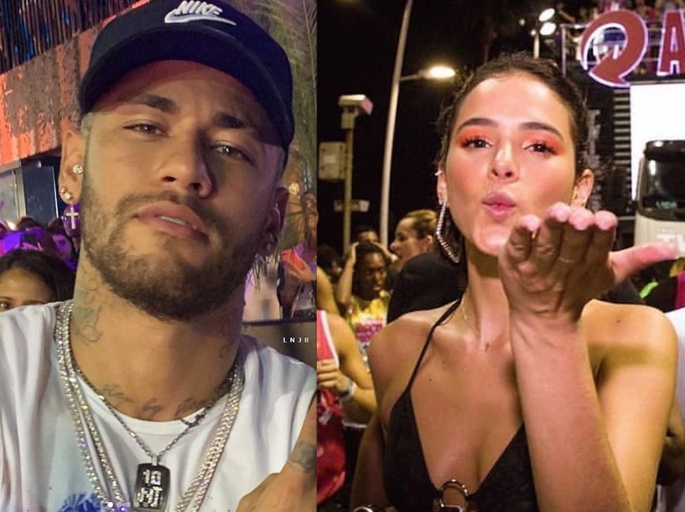 De fio dental, Bruna Marquezine rebola até o chão enquanto Neymar beija namorada