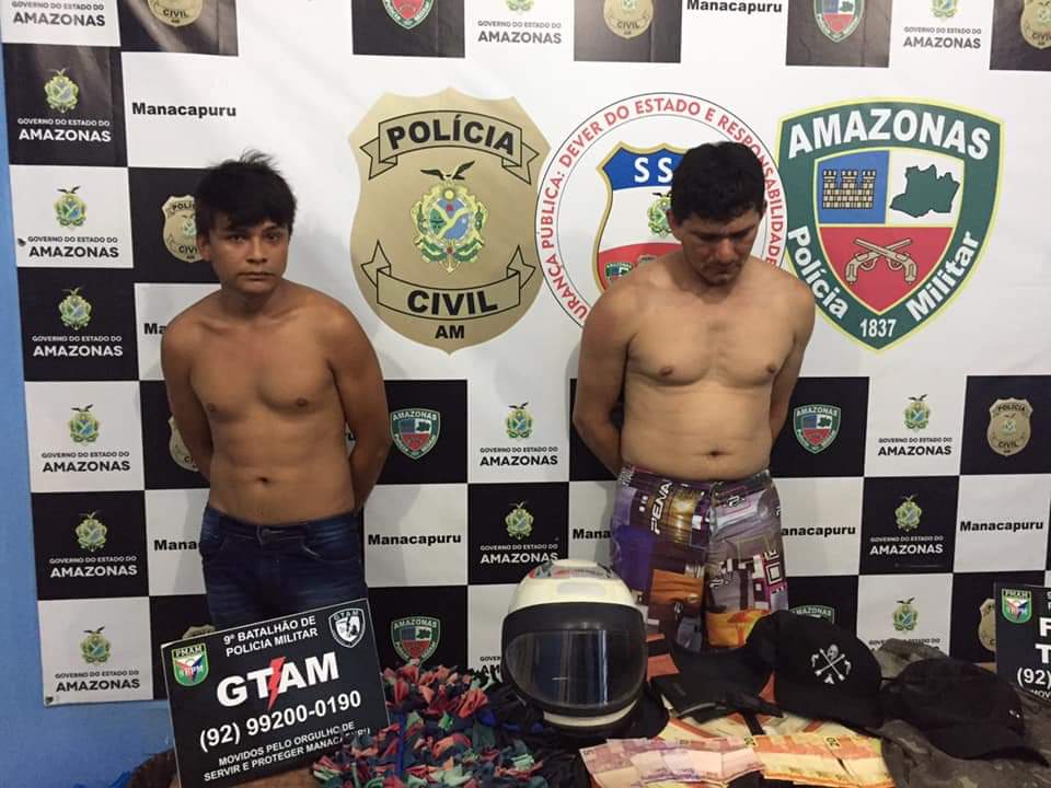Dupla suspeita de invadir e roubar loja é presa no Amazonas