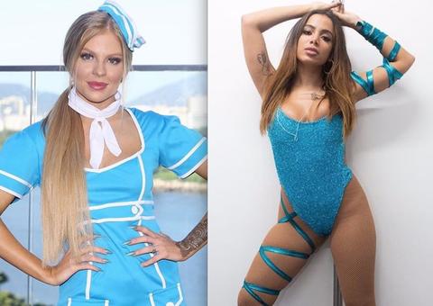 Luísa Sonza e Anitta colocam bumbum para jogo e levam público ao delírio em bloco