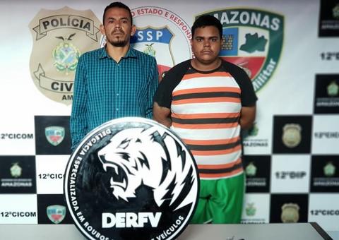 Polícia frustra roubo e prende dupla com arma e munições em Manaus