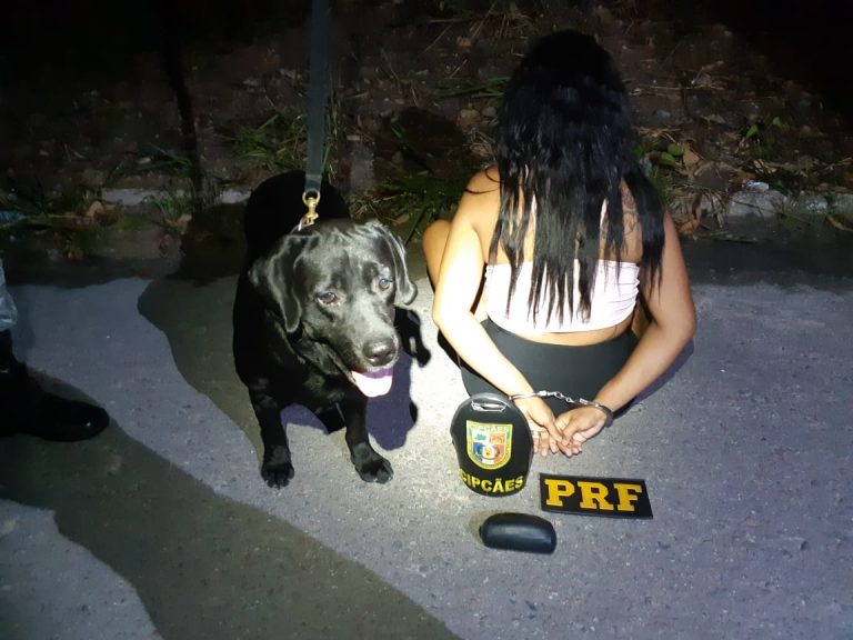 Mulher é presa com droga em ônibus que seguia para presídio na BR-174