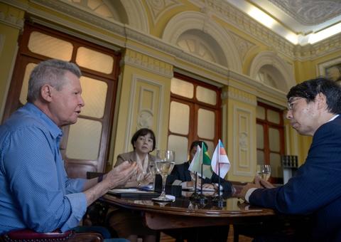 Zona Franca de Manaus é tema de encontro entre Arthur e embaixador do Japão no Brasil