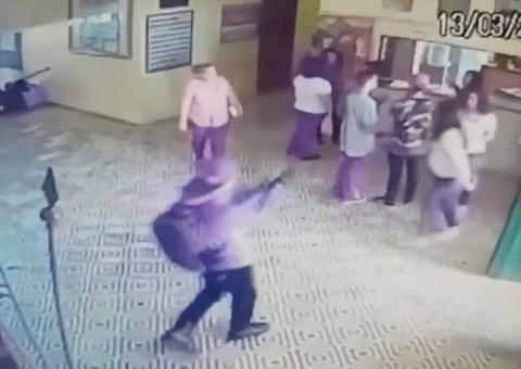 Vídeo mostra início de chacina em escola de Suzano