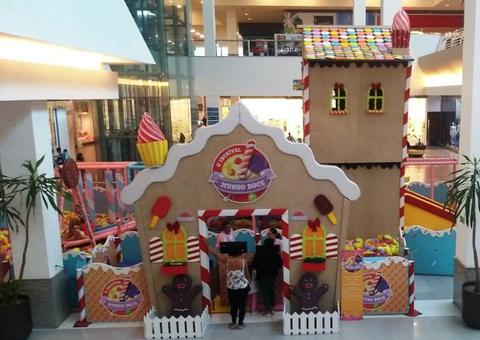 Escorregador gigante e circuito de brincadeiras no ViaNorte