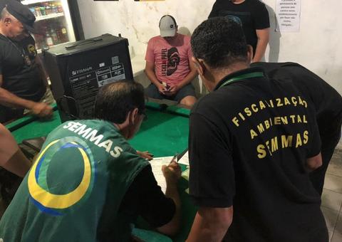 Polícia interdita bares e apreende caixas de som na Zona Sul de Manaus 