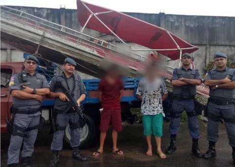 Dupla é presa suspeita de roubar embarcação e jogar dono no Rio Negro