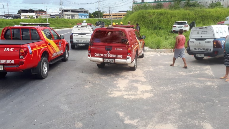 Uma pessoa fica ferida após acidente em Manaus
