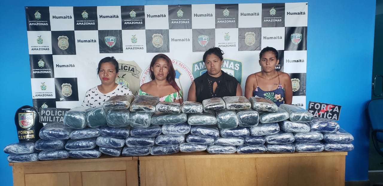 Amazonenses são presas, ao serem flagradas com 54 Kg de drogas em Rondônia