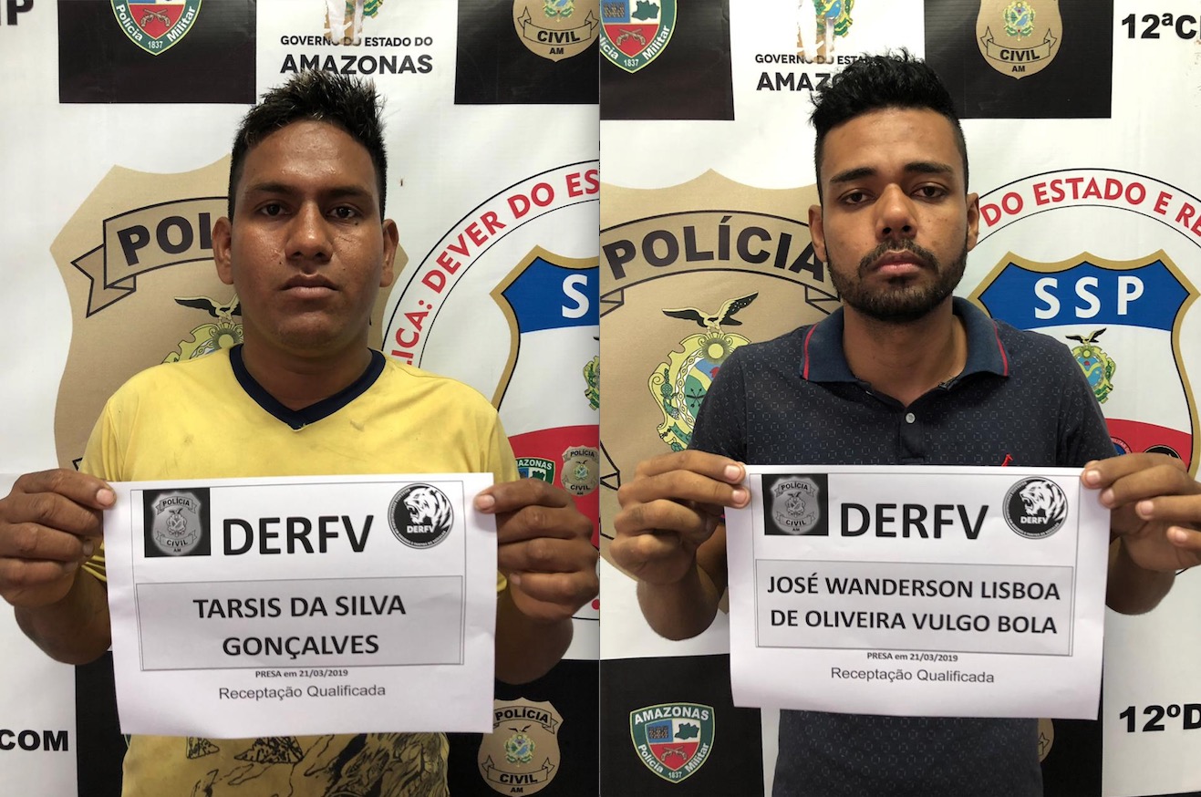 Dupla é presa suspeita de receptar e clonar carros em Manaus 