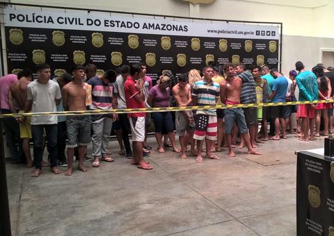 Polícia prende 61 pessoas e apreende R$ 79 mil durante operação em Manaus 