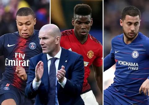 Zidane terá R$ 2 bilhões para buscar Mbappé, Pogba e Hazard, diz jornal