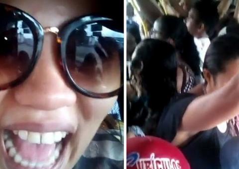 Stefhany Absoluta realiza sonho e anda de ônibus pela primeira vez 