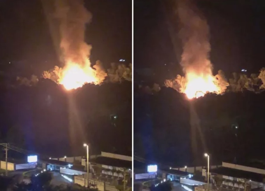 Incêndio atinge Estúdios Globo e destrói cidade cenográfica de ‘Espelho da Vida’