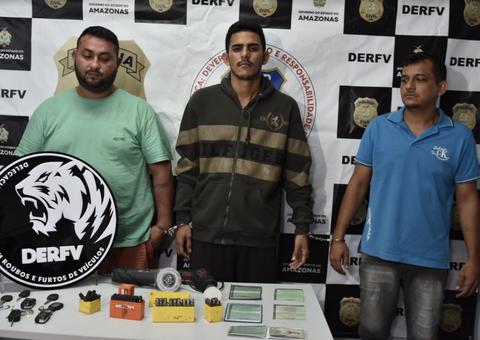 Em Manaus, polícia prende trio e recupera 7 carros roubados que seriam levados para outros estados