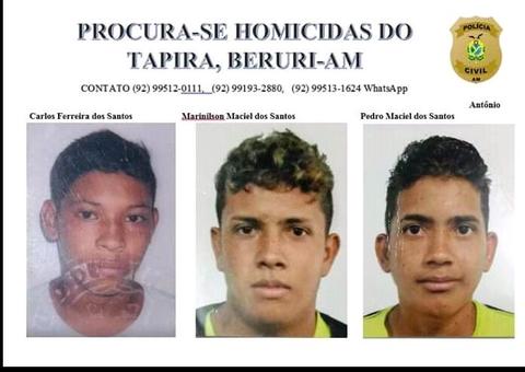 Polícia Civil divulga imagens dos suspeitos de envolvimento em chacina no Amazonas