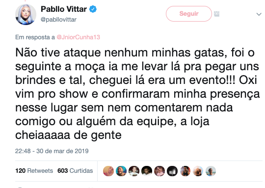 Vídeo mostra Pabllo Vittar ignorando fãs em evento no Paraná  