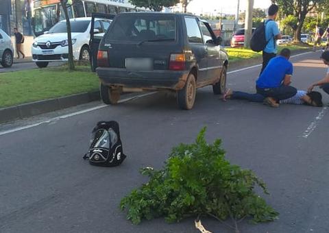 Em Manaus, mulher é atropelada enquanto tentava atravessar avenida