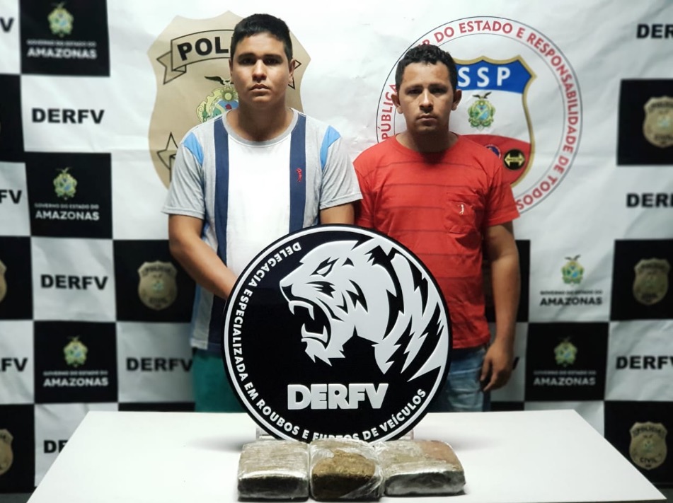 Dupla  é presa por tráfico com 3kg de maconha em Manaus