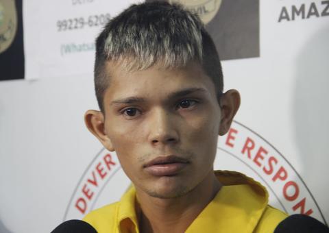 Suspeito de matar padrasto a terçadadas na frente da mãe é preso em Manaus