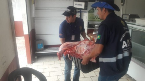 1,5 tonelada de carne imprópria para consumo humano é apreendida no AM