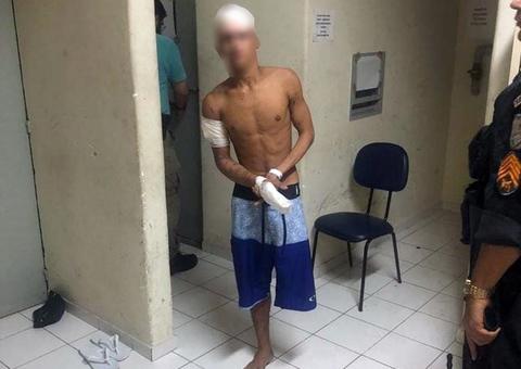 Preso adolescente sem perna que aparece em vídeo praticando assalto 