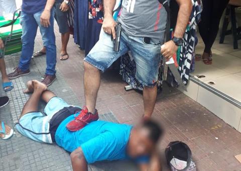 Suspeito de assalto é preso por policial à paisana no ‘bate-palma’ em Manaus