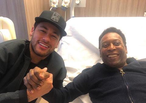 Neymar visita Pelé em hospital em Paris