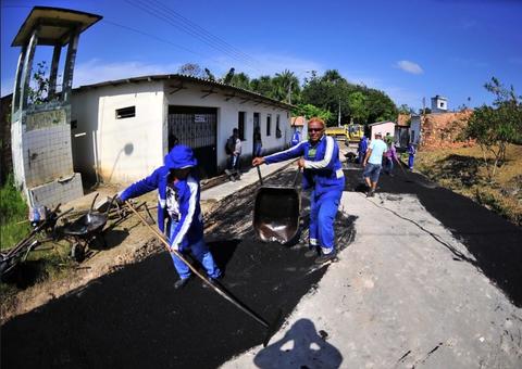 Prefeitura realiza mutirão de obras em bairro de Manaus