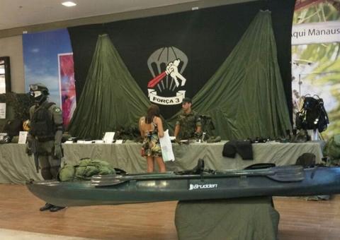 Exército realiza exposição gratuita de artefatos militares em shopping de Manaus