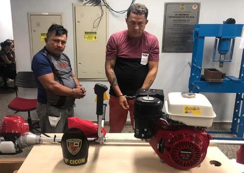 Dupla é presa com equipamentos roubados de barco no Amazonas