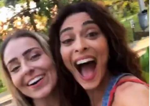 Juliana Paes se depara com vencedora do BBB 19 nos bastidores da Rede Globo; 'Tadinha'