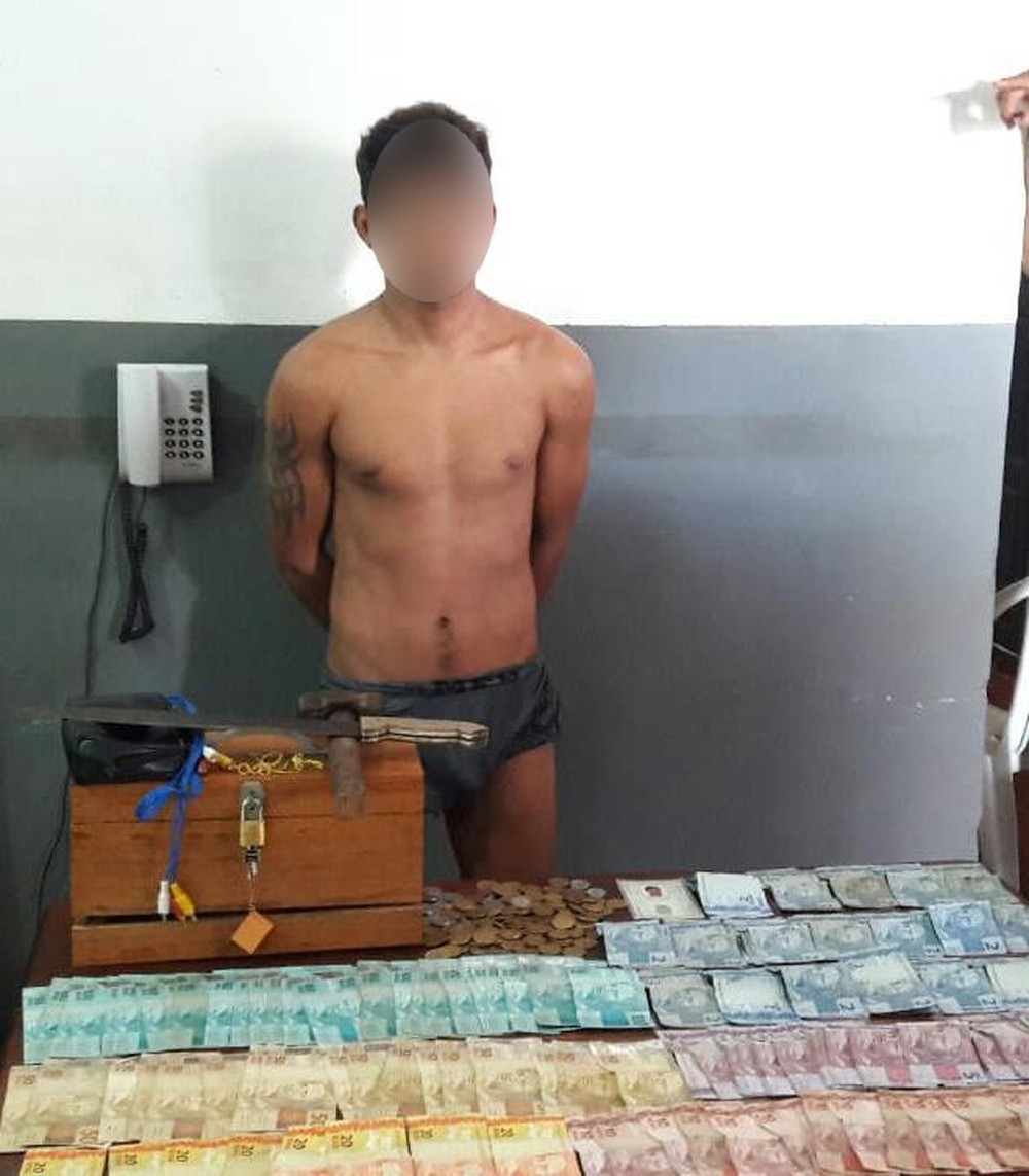 No Amazonas, homem é preso suspeito de agredir idosa a marretadas e lhe roubar mais de R$ 5 mil 