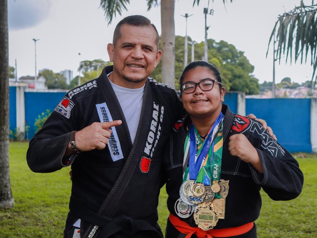 Dupla viaja para representar Amazonas em Campeonato Brasileiro de Jiu-Jitsu