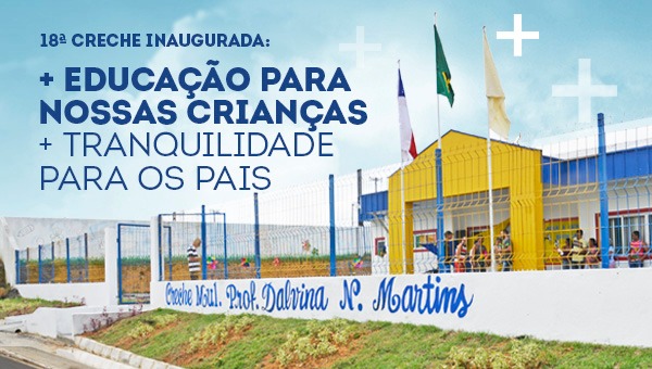 Mais educação para as nossas crianças. Mais tranquilidade para os pais