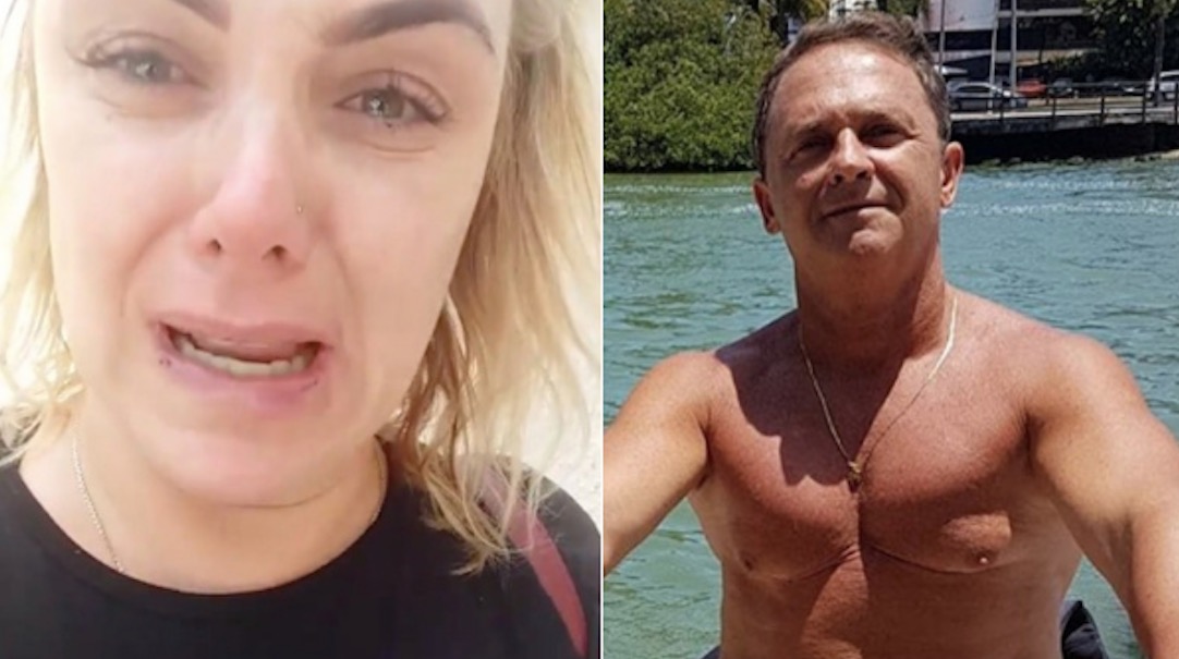 Marido de ex-paquita rebate acusação de agressão e mostra vídeo da briga