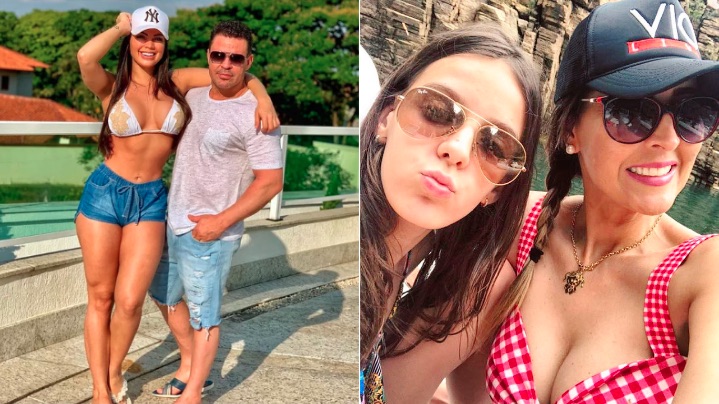 Eduardo Costa 'afasta' noiva para receber filha e ex-mulher em casa