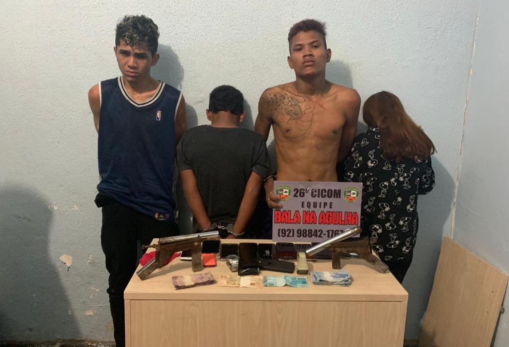 Jovens e adolescentes são detidos após assalto a ônibus em Manaus