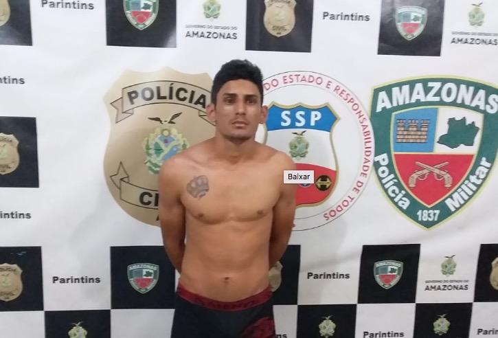 Jovem é preso suspeito de matar homem a sangue frio no Amazonas