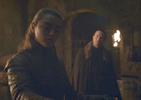 Fãs de 'Game of Thrones’ piram com cena surpreendente entre Arya e Gendry 