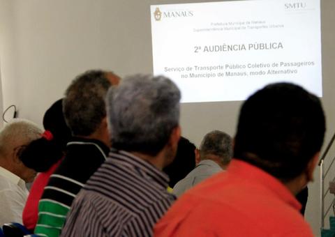 Transporte alternativo é discutido em audiência pública na Prefeitura de Manaus